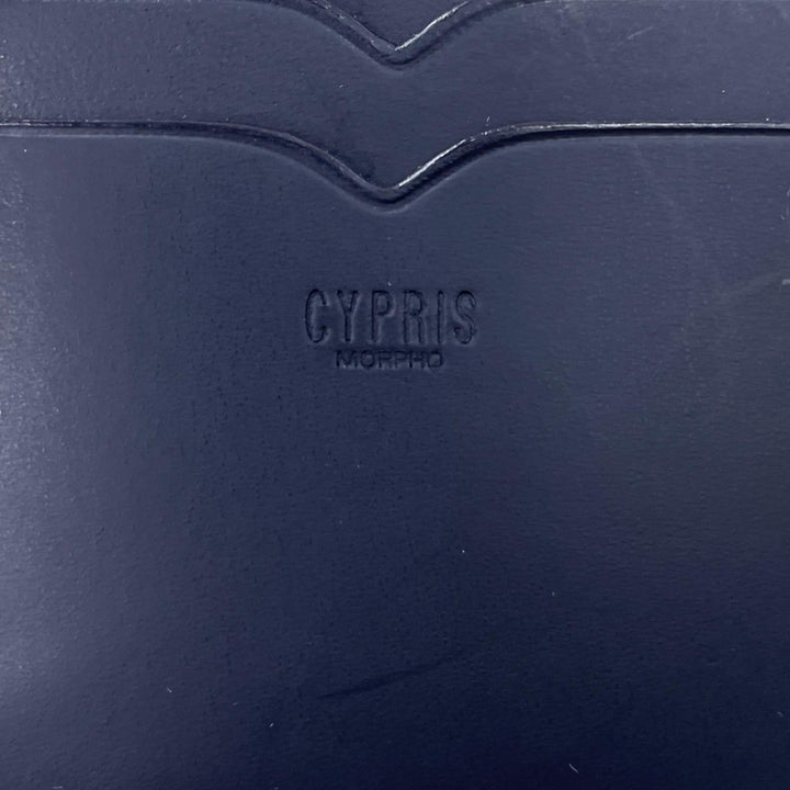 未使用品▲CYPRIS キプリス 5810 オイルシェルコードバン ヴェジタブルタンニンレザー 二つ折り財布 ネイビー メンズ 箱付き