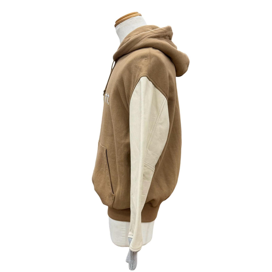 未使用品▼Carhartt アイコムデギャルソンジュンヤワタナベマン カーハート 24SS WM-T905 袖レザー プルオーバー パーカー S 正規品
