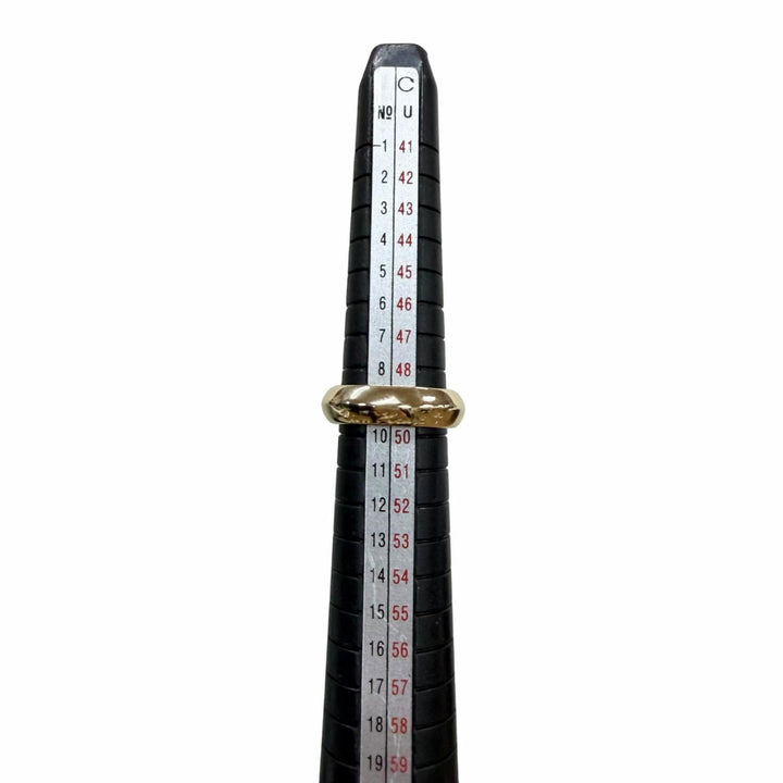 極美品▼LION HEART ライオンハート K18 ロゴ刻印 リング 指輪 ゴールド JP9号 重量9.48g メンズ レディース アクセサリー