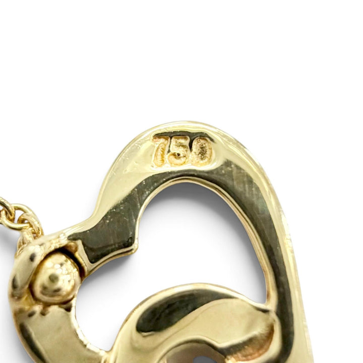 極美品△TIFFANY&amp;Co. ティファニー トリプルハート ネックレス ペンダント 750(YG) K18(YG) イエローゴールド 重量3.78g レディース