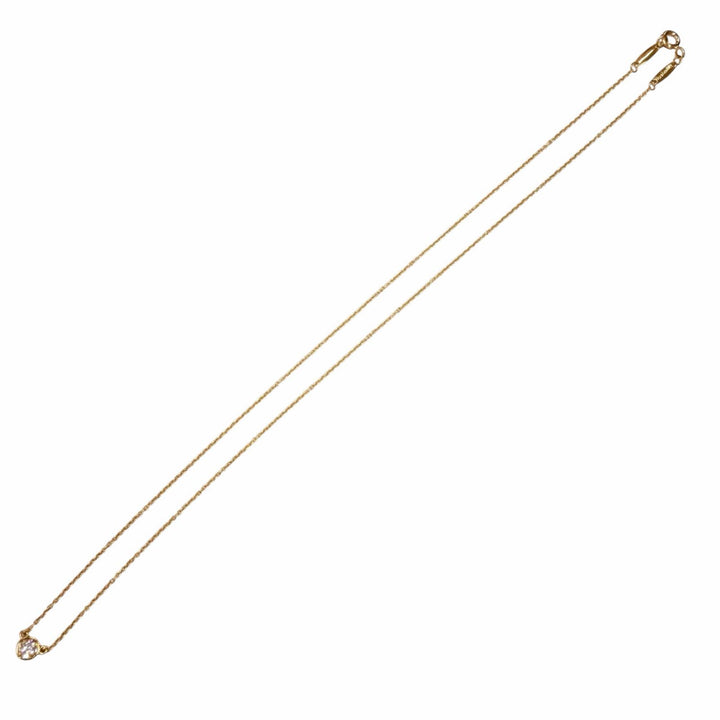 美品◇TIFFANY&amp;Co. ティファニー バイザヤード エルサペレッティ 750 YG 1P ダイヤ約0.12ct 枠直径約4.73mm ネックレス 重量1.94g 箱付き