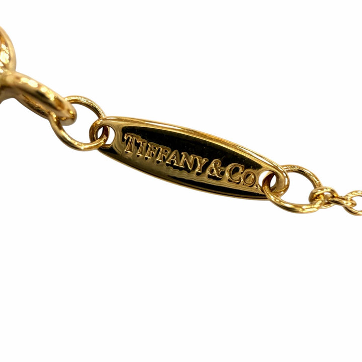 美品◇TIFFANY&amp;Co. ティファニー バイザヤード エルサペレッティ 750 YG 1P ダイヤ約0.12ct 枠直径約4.73mm ネックレス 重量1.94g 箱付き