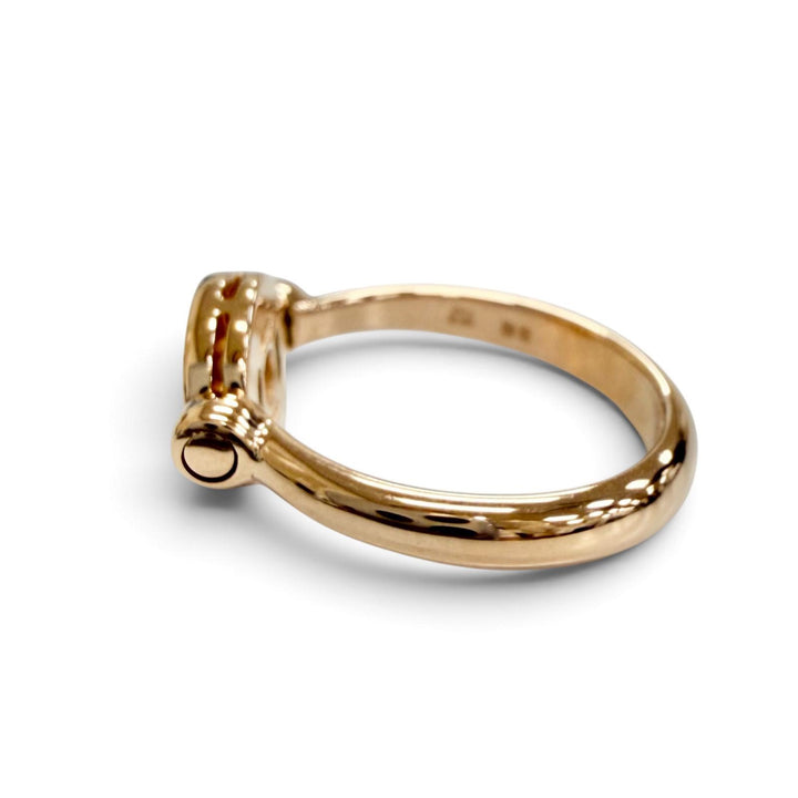 極美品△BVLGARI ブルガリ ブルガリブルガリ フリップ リング 指輪 1Pダイヤモンド 750(PG) ピンクゴールド 56 （JP16号） 重量5.94g