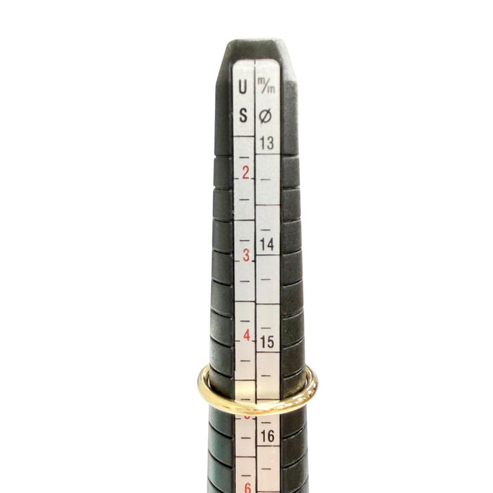 極美品△TIFFANY&amp;Co. ティファニー Tワイヤー リング 指輪 AU750(YG) イエローゴールド JP9号 重量3.11g 2018年5月購入 箱・保存袋付き