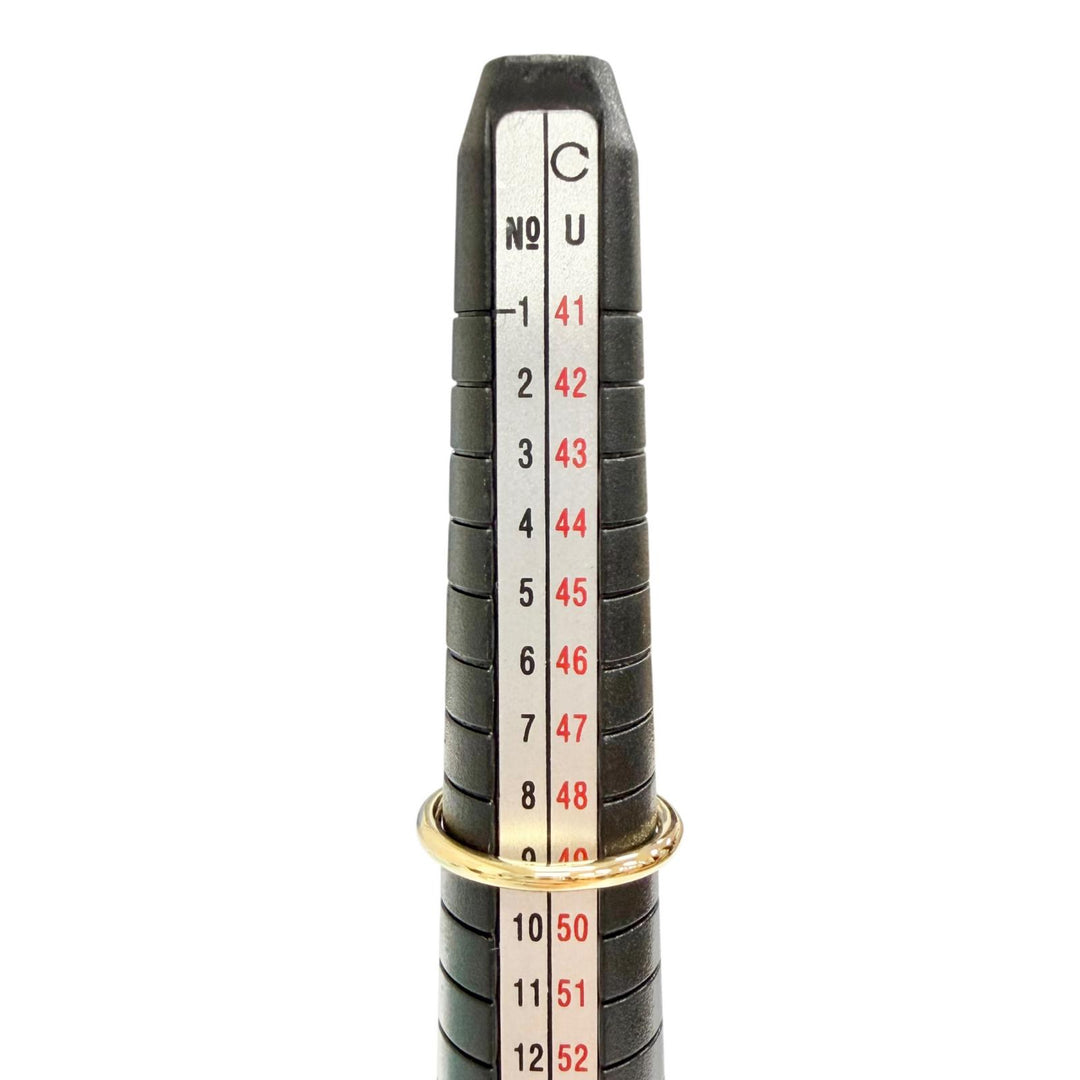 極美品△TIFFANY&amp;Co. ティファニー Tワイヤー リング 指輪 AU750(YG) イエローゴールド JP9号 重量3.11g 2018年5月購入 箱・保存袋付き