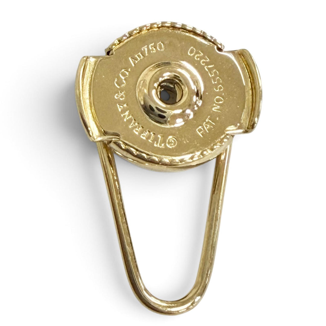 極美品△TIFFANY&amp;Co. ティファニー ビクトリア ヴァイン ダイヤ ピアス AU750(YG) 総ダイヤ0.33ct イエローゴールド 重量6.15g 箱 袋付き