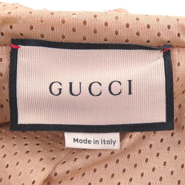 未使用品□GUCCI グッチ 23AW 752157 GGジャージー ジップパーカー カスタムジャケット ブルゾン ベージュ ネイビー L イタリア製 正規品