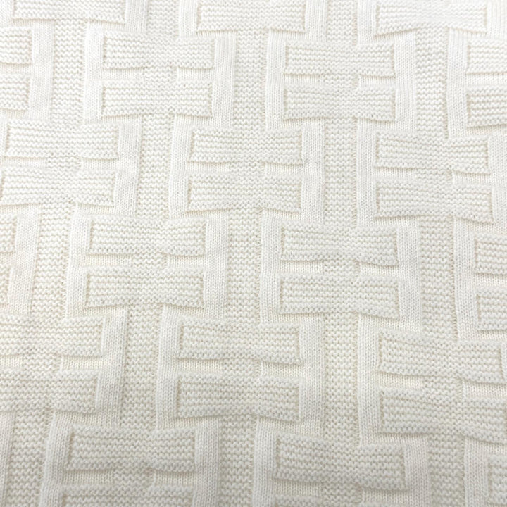 未使用品◇HERMES エルメス 22AW Hアッシュ バージンウール100％ クルーネック ニット セーター オフホワイト 36 伊製 正規品 レディース
