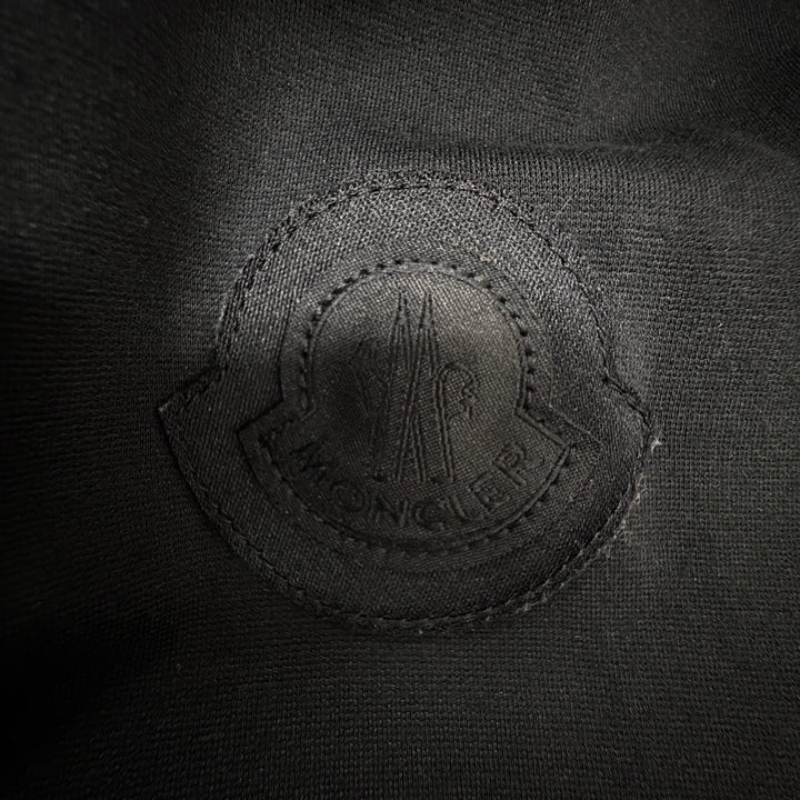 美品◇MONCLER モンクレール J10938G00037 ダブルジップ ロゴワッペン付 ストレッチ ジャケット ブルゾン 黒 XS 正規品 レディース
