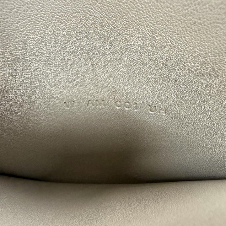 良品☆HERMES エルメス シチズンツイル ロング シルク使い エトゥープ シルバー金具 レザー ロングウォレット 長財布 W刻印 フランス製