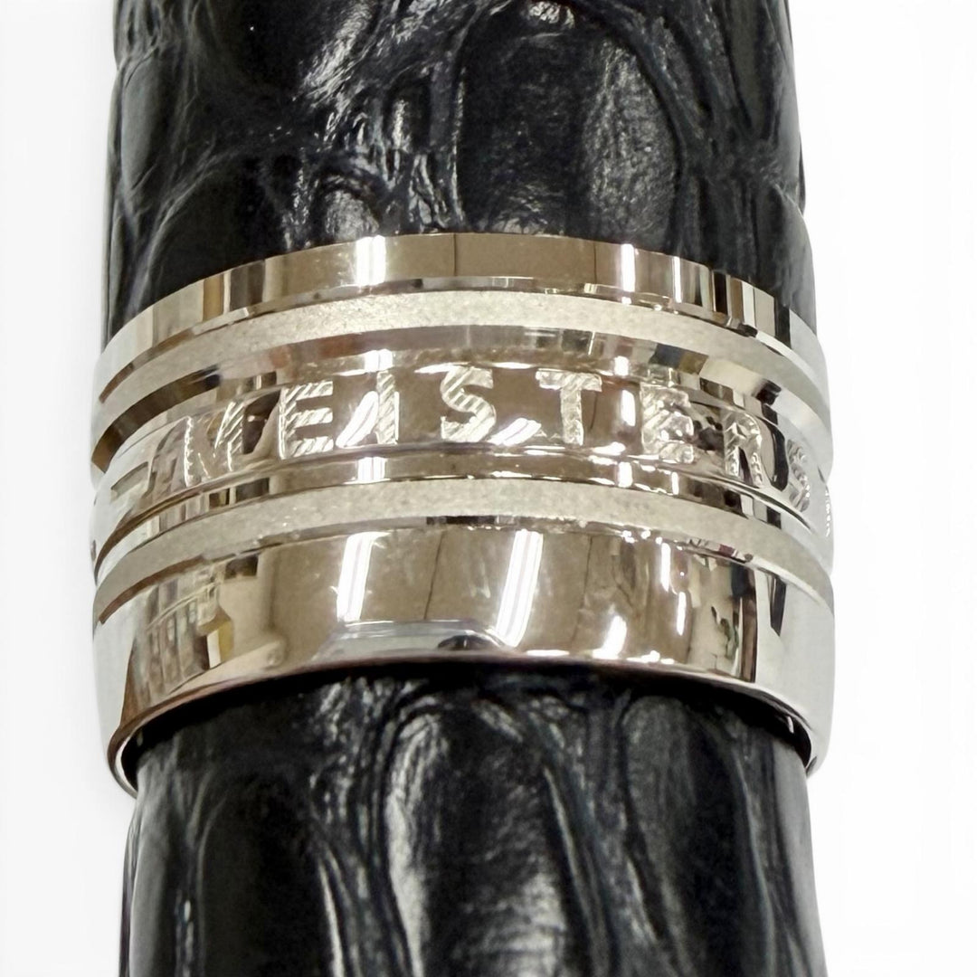 美品▼MONTBLANC モンブラン マイスターシュテュック グレートマスターズ エキゾチックレザー ローラーボール ブラックアリゲーター