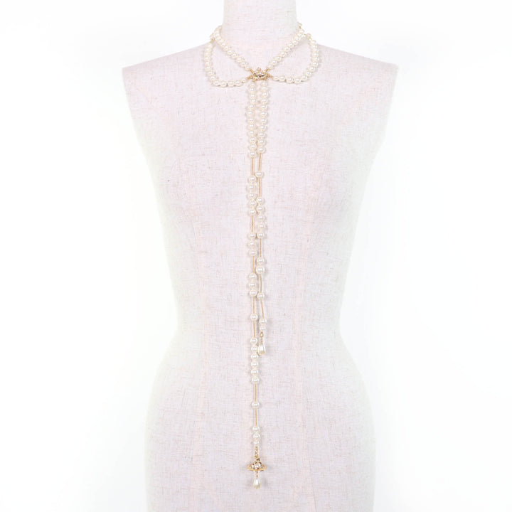 美品☆Vivienne Westwood ヴィヴィアンウエストウッド ブロークンパールチョーカ ラインストーン Fパール ネックレス ゴールド 箱付き