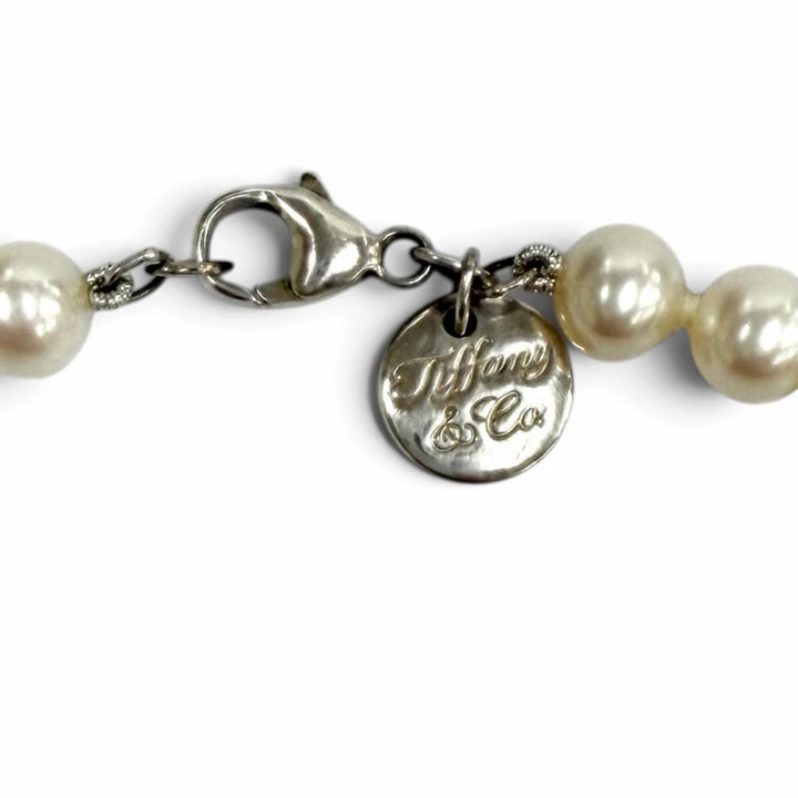 美品★TIFFANY&amp;Co. ティファニー ジーグフェルド コレクション パール ネックレス シルバー クラスプ、6〜7mm 重量23.0g 定価209000円