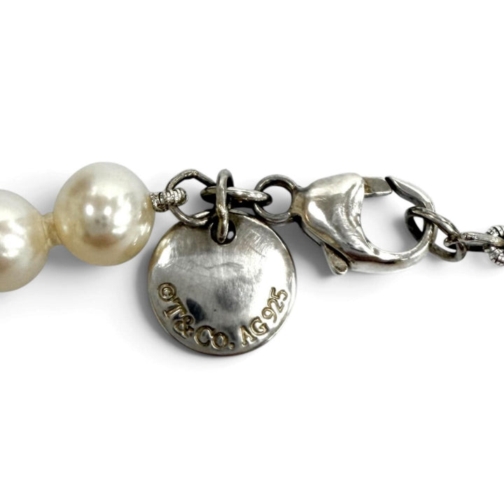 美品★TIFFANY&amp;Co. ティファニー ジーグフェルド コレクション パール ネックレス シルバー クラスプ、6〜7mm 重量23.0g 定価209000円