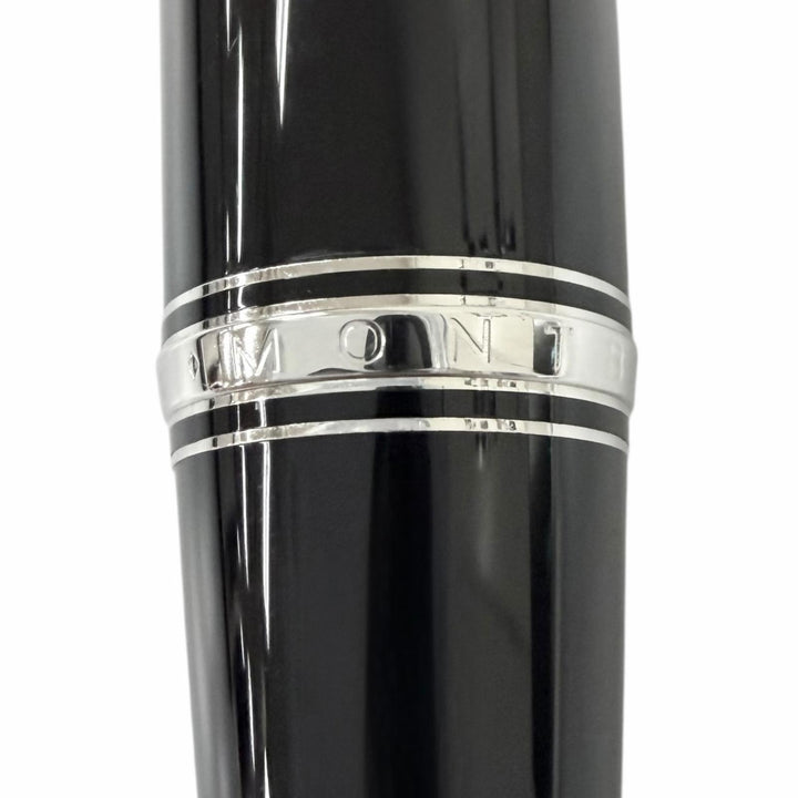 極美品□MONTBLANC モンブラン BOHEME ボエム ブルージェムストーン ボールペン ブラック シルバー ドイツ製 メンズ 筆記確認済み