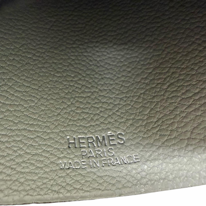 美品□HERMES エルメス ヴィンテージ レザー マルジェラ期 クロシェット チャーム ネックレス グレー □D刻印入り フランス製 メンズ　