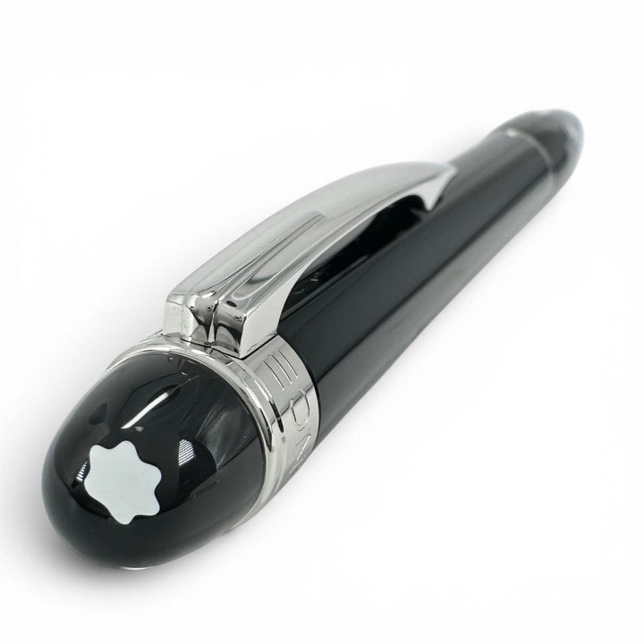 極美品▲MONTBLANC モンブラン スターウォーカー ホワイトスター ツイスト式 ボールペン ブラック シルバー ドイツ製 メンズ 箱付き