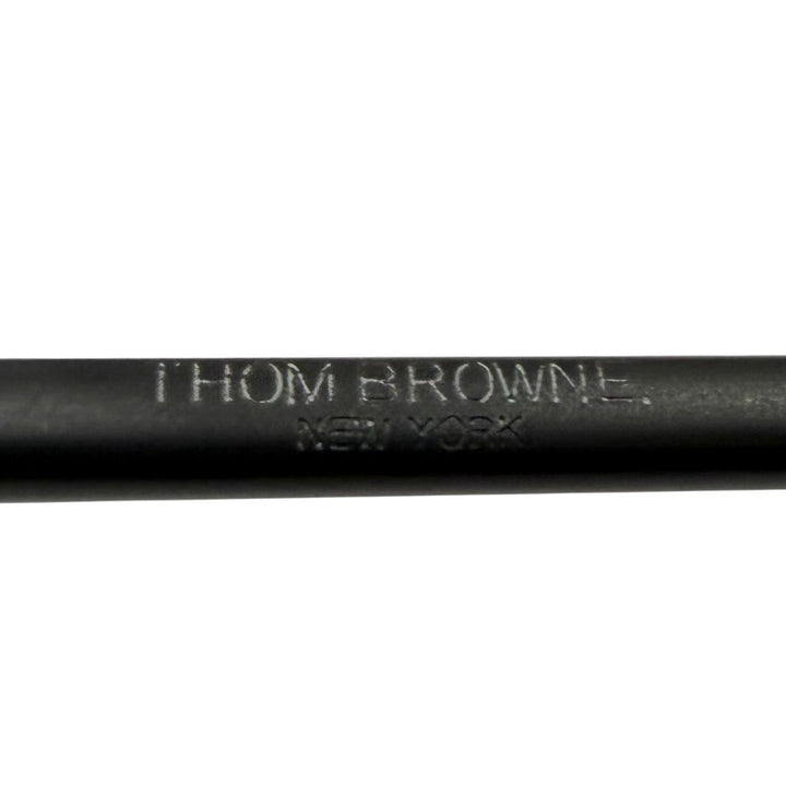 極美品▼THOM BROWNE トムブラウン TB-704-C ウェリントン メガネ 眼鏡 アイウェア マットブラック 49□21-150 日本製 メンズ 箱付き