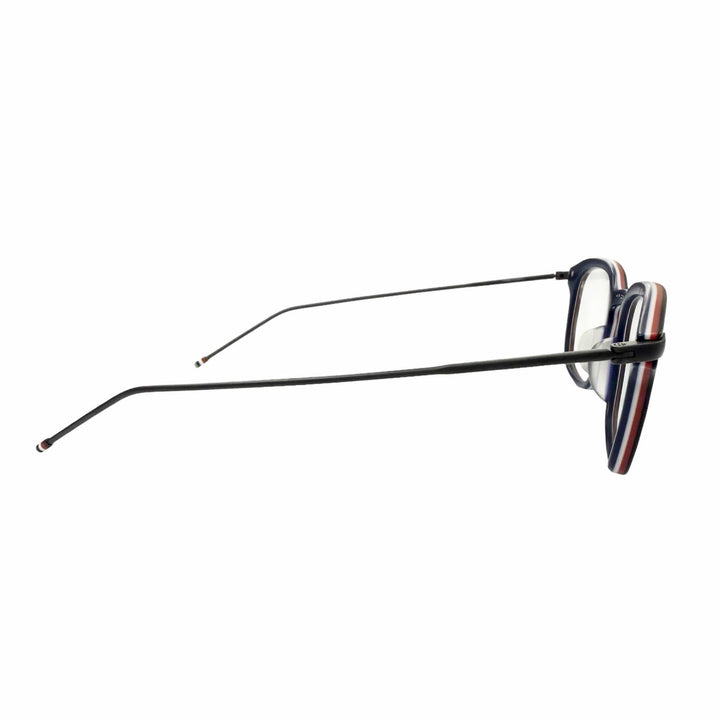 極美品▼THOM BROWNE トムブラウン TB-704-C ウェリントン メガネ 眼鏡 アイウェア マットブラック 49□21-150 日本製 メンズ 箱付き