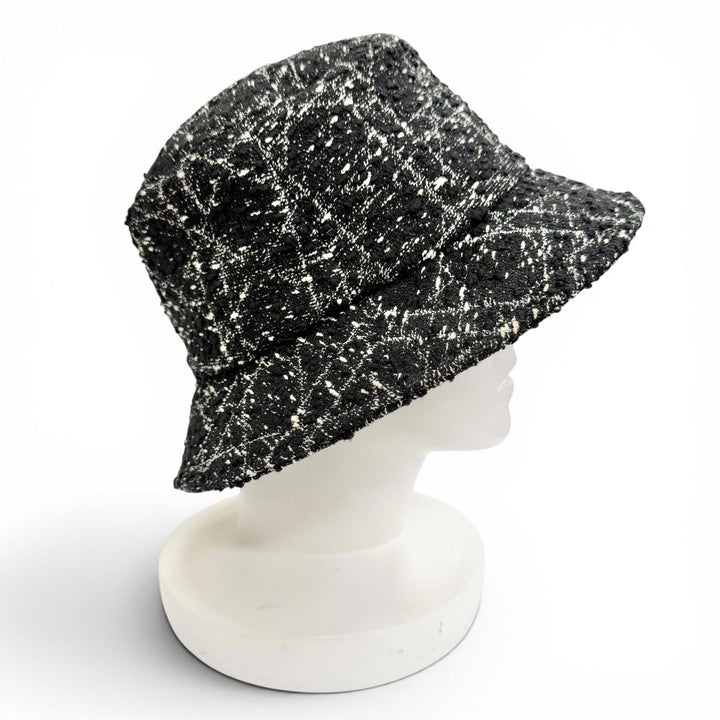 美品△Christian Dior クリスチャンディオール 42TTC923A129 TEDDY-D ボブハット マクロカナージュ バケットハット ブラック 59 正規品