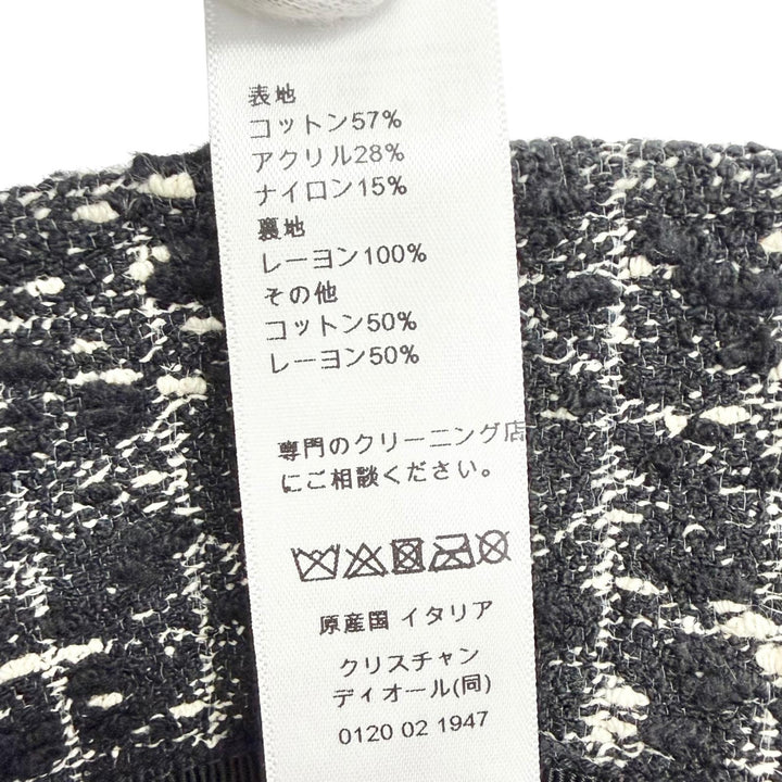美品△Christian Dior クリスチャンディオール 42TTC923A129 TEDDY-D ボブハット マクロカナージュ バケットハット ブラック 59 正規品