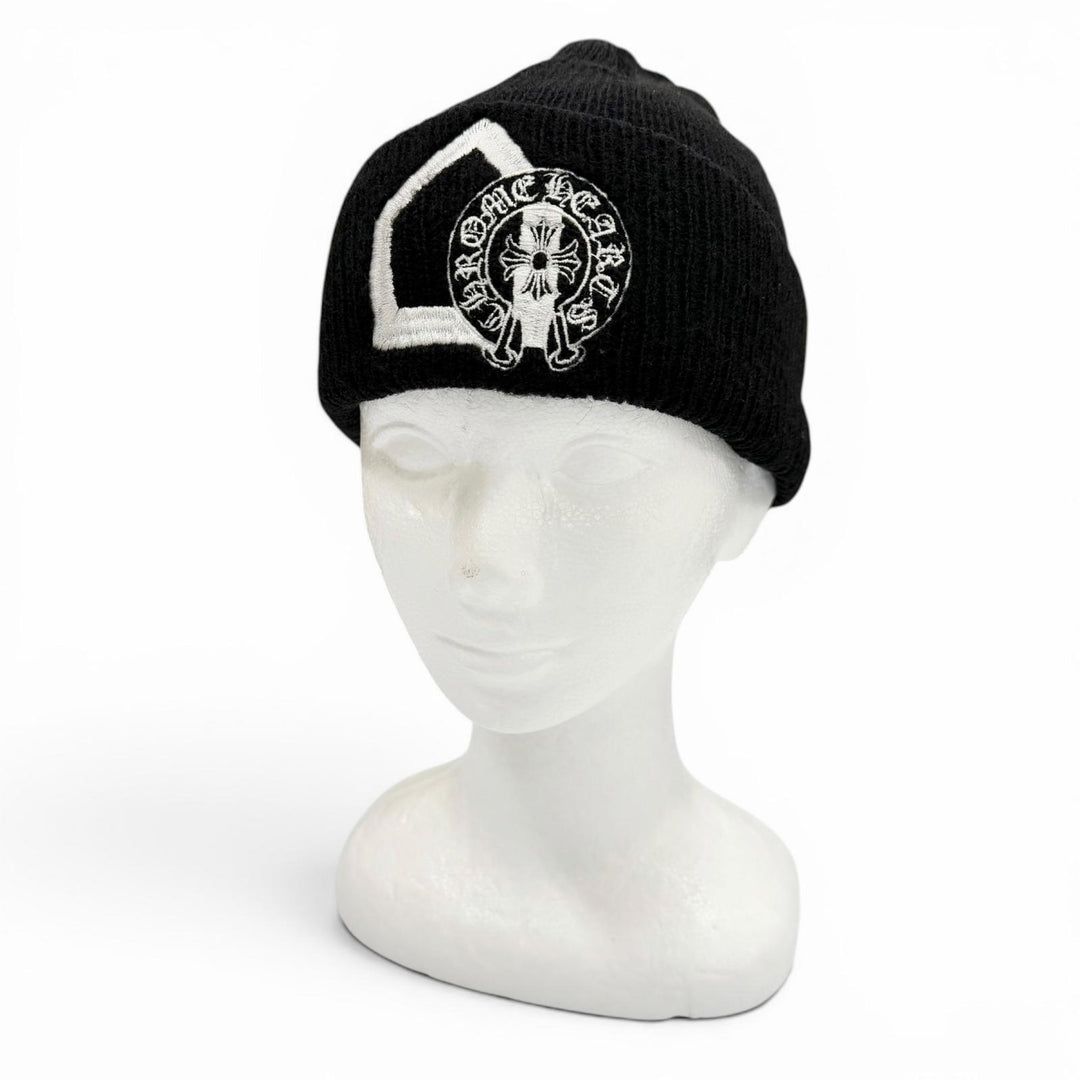 美品▼CHROME HEARTS Dover Street Market クロムハーツ ドーバー ストリート マーケット ホースシュ刺繍 ビーニー ニットキャップ OS