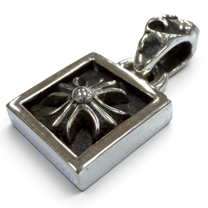 極美品▼CHROME HEARTS クロムハーツ FRAMED CH PLUS フレームドCHプラス 925 2020年購入 ペンダントトップ シルバー 重量5.1g メンズ