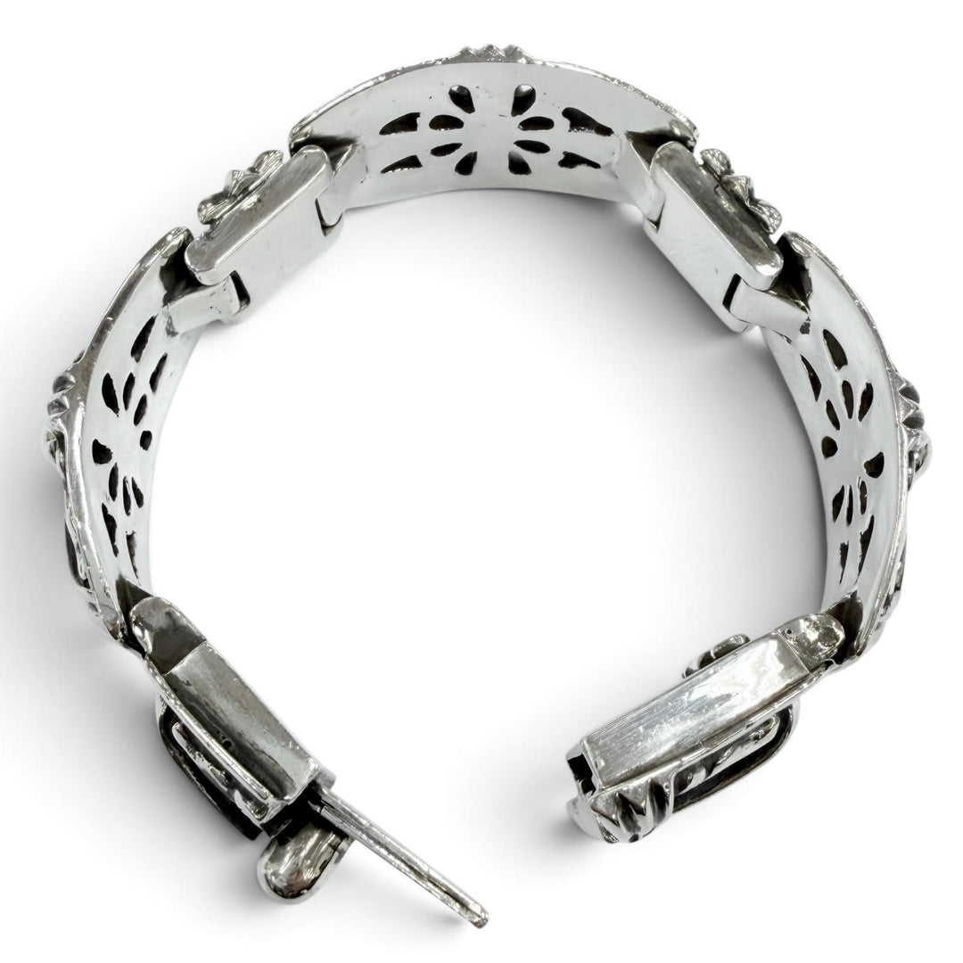 美品●CHROME HEARTS クロムハーツ 4LINK CLASSIC KEEPER LINK BRACELET 4クラシック キーパーリンク 925 ブレスレット 重量161.4g