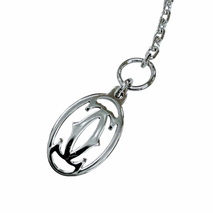 美品◇Cartier カルティエ WFE089 ダムール XS 750 WG 1Pダイヤモンド ネックレス アクセサリー ホワイトゴールド 重量2.4g レディース