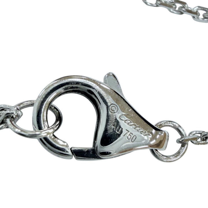 美品◇Cartier カルティエ WFE089 ダムール XS 750 WG 1Pダイヤモンド ネックレス アクセサリー ホワイトゴールド 重量2.4g レディース
