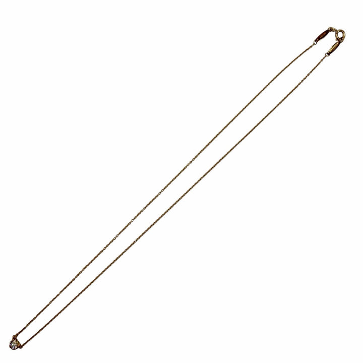 美品◇TIFFANY&amp;Co. ティファニー バイザヤード エルサペレッティ 750 PG 1Pダイヤ約0.12ct 枠直径約4.35mm ネックレス 重量1.89g