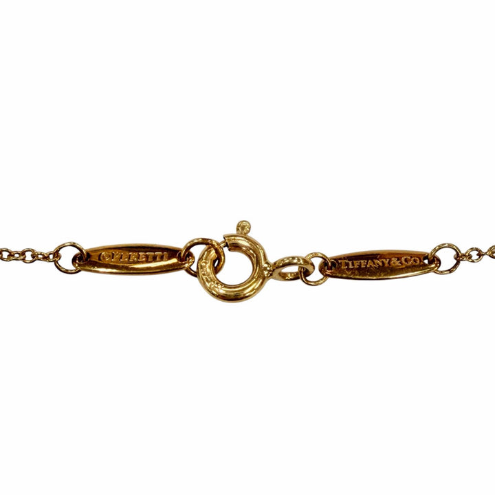 美品◇TIFFANY&amp;Co. ティファニー バイザヤード エルサペレッティ 750 PG 1Pダイヤ約0.12ct 枠直径約4.35mm ネックレス 重量1.89g