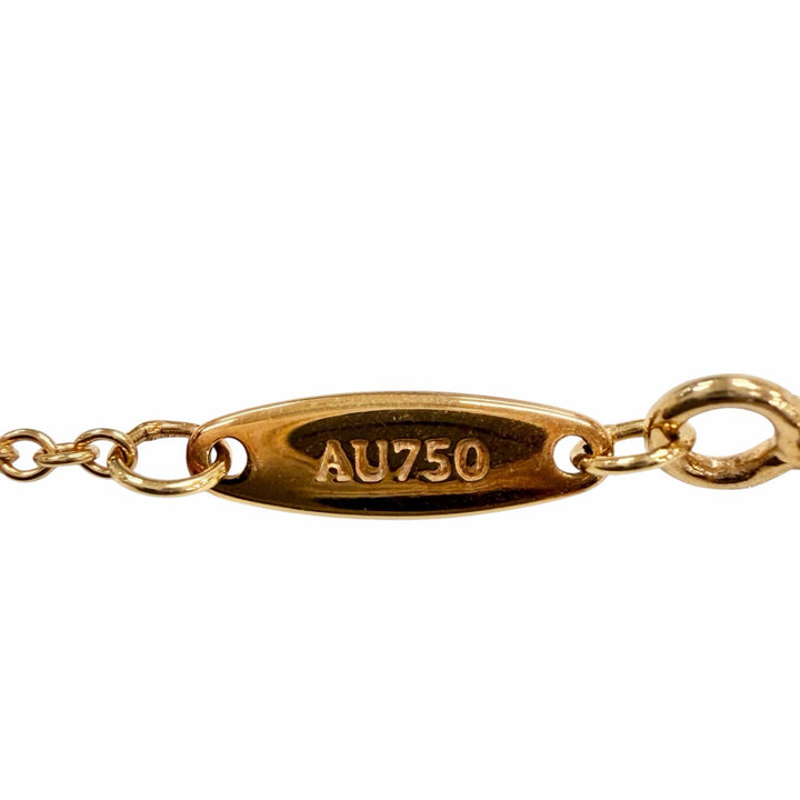 美品◇TIFFANY&amp;Co. ティファニー バイザヤード エルサペレッティ 750 PG 1Pダイヤ約0.12ct 枠直径約4.35mm ネックレス 重量1.89g