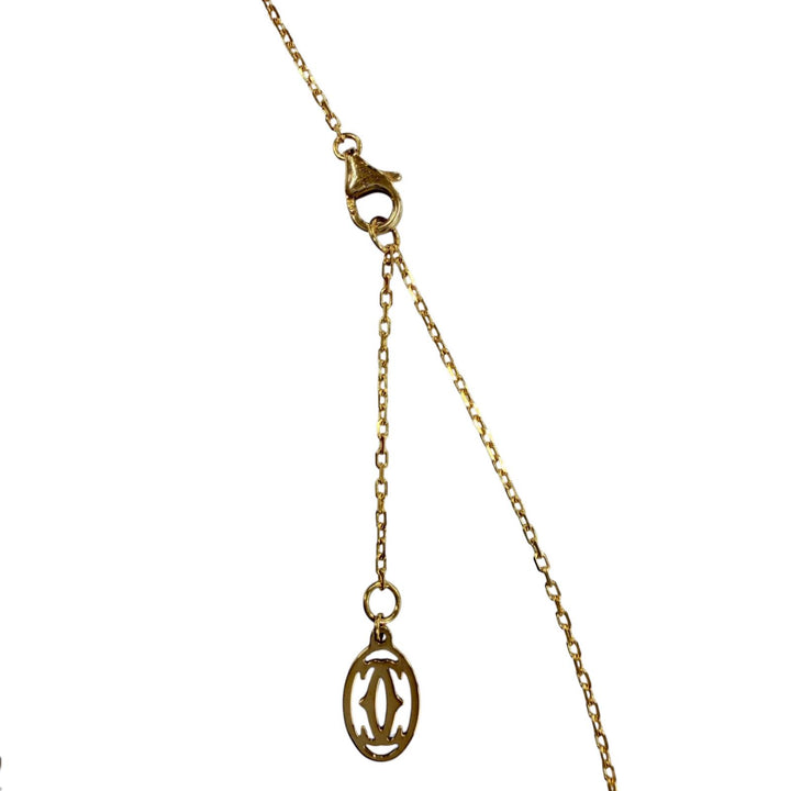 極美品☆Cartier カルティエ REY535 B7215800 ダムール SM ダイヤ ネックレス AU750（YG）2022年8月購入 イエローゴールド 重量2.8g