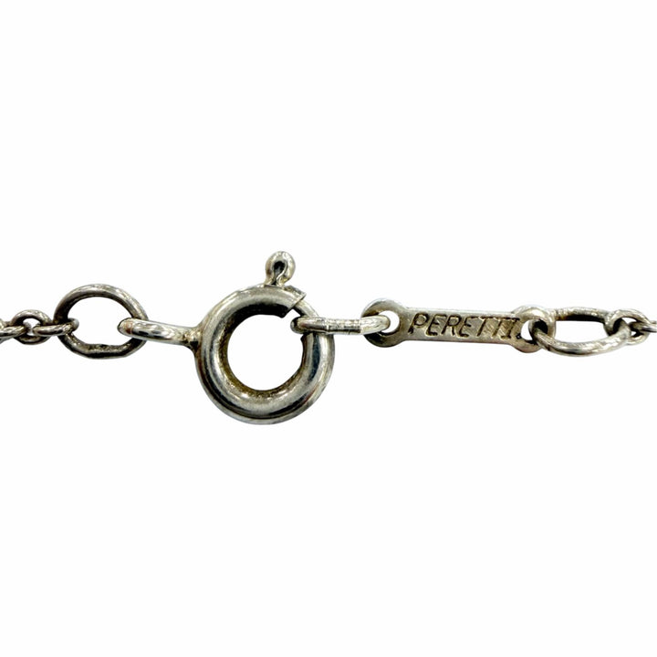 美品☆TIFFANY&amp;Co. ティファニー エルサペレッティ メッシュ タッセル ペンダント 925 フレッシュウォーターパール シルバー 重量3.1g