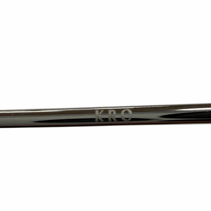 極美品▼GENTLE MONSTER ジェントルモンスター KRO 02 チタン スクエア メガネ 眼鏡 アイウェア シルバー 55□19-143 レディース