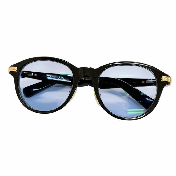 良品△Cartier カルティエ CT0395SA プルミエール ドゥカルティエ ボストン サングラス ブラック レンズ：ブルー 53□21-145 度入り 伊製
