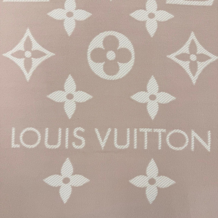 極美品☆LOUIS VUITTON ルイヴィトン 2025年製 M77854 マフラー・LV エセンシャル ウール100％ ベージュローズ 170×34cm 伊製 正規品