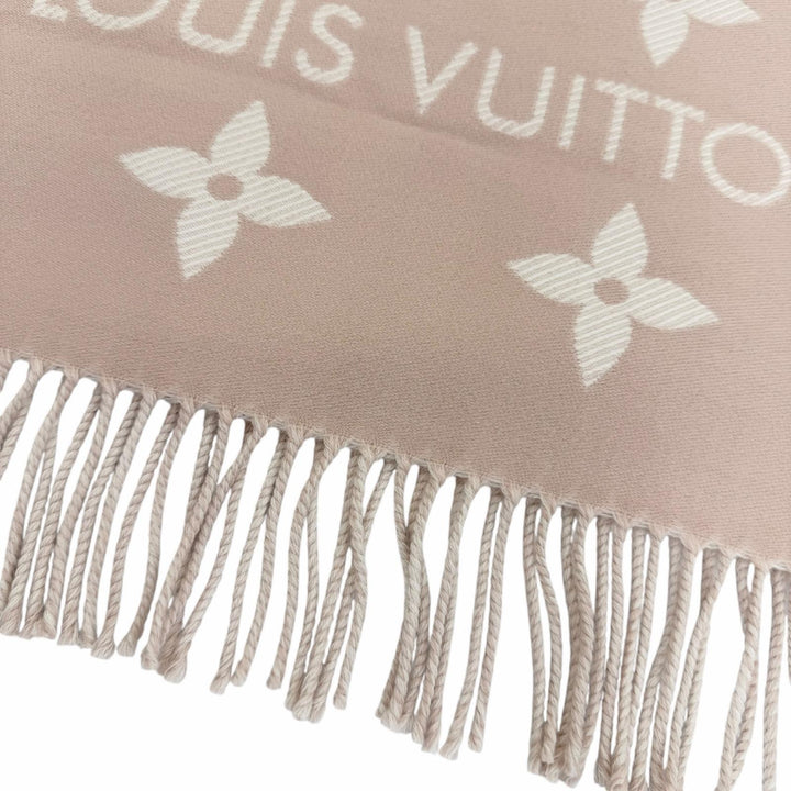 極美品☆LOUIS VUITTON ルイヴィトン 2025年製 M77854 マフラー・LV エセンシャル ウール100％ ベージュローズ 170×34cm 伊製 正規品