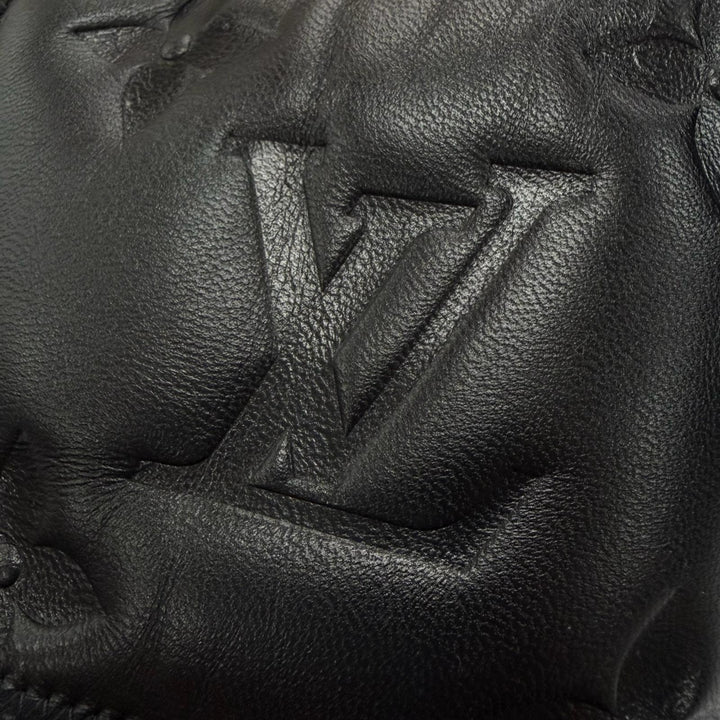 極美品▼LOUIS VUITTON ルイヴィトン 2022年製 マイアミライン ミュール レザー モノグラムジャイアント スライドサンダル 10 メンズ