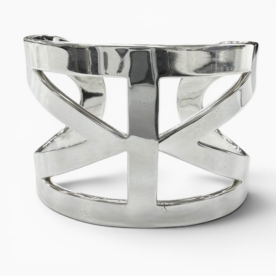 美品▼WAKAN SILVER SMITH ワカンシルバースミス BN-057 See through Mobius bangle 925 バングル シルバー SS 日本製 メンズ レディース