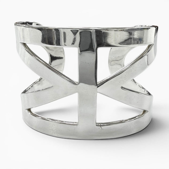 美品▼WAKAN SILVER SMITH ワカンシルバースミス BN-057 See through Mobius bangle 925 バングル シルバー SS 日本製 メンズ レディース