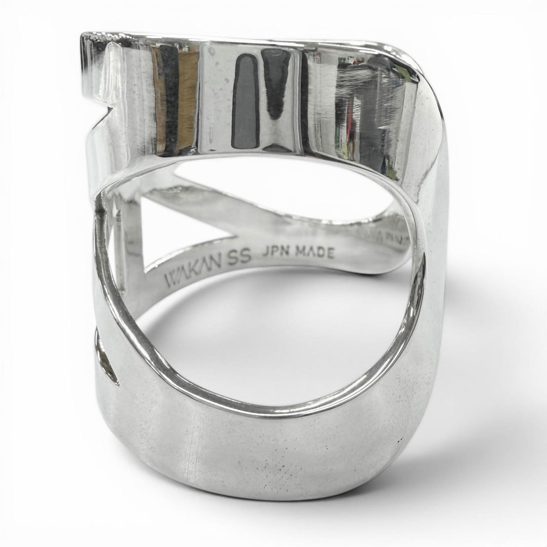 美品▼WAKAN SILVER SMITH ワカンシルバースミス BN-057 See through Mobius bangle 925 バングル シルバー SS 日本製 メンズ レディース