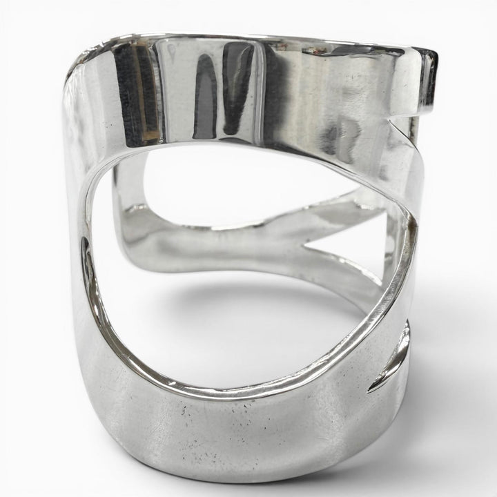 美品▼WAKAN SILVER SMITH ワカンシルバースミス BN-057 See through Mobius bangle 925 バングル シルバー SS 日本製 メンズ レディース