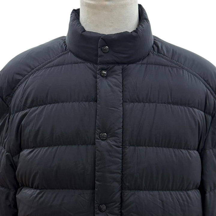 美品▼MONCLER モンクレール 2024年製 SELVES ロゴワッペン付き ダブルジップアップ ダウンジャケット ブラック 3 正規品 メンズ