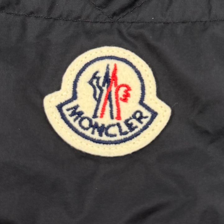 美品▼MONCLER モンクレール 2024年製 SELVES ロゴワッペン付き ダブルジップアップ ダウンジャケット ブラック 3 正規品 メンズ