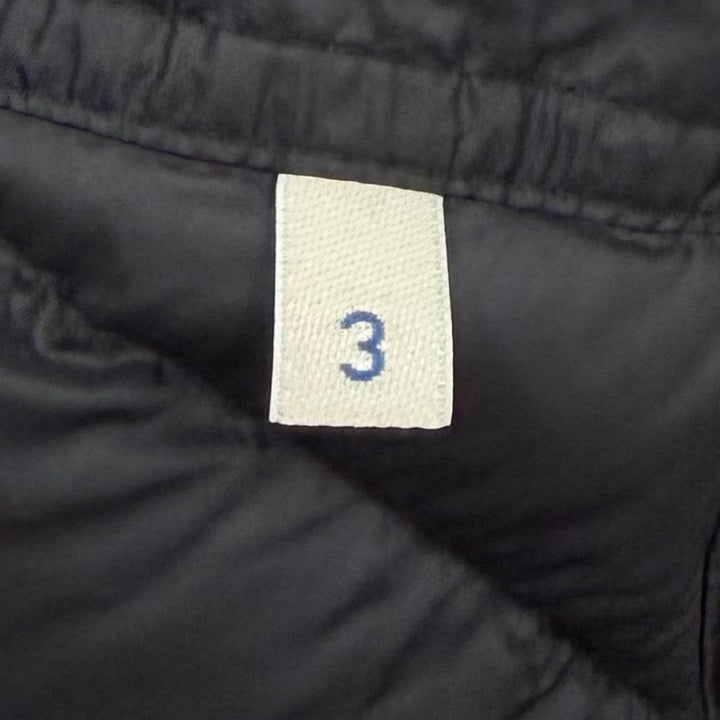 美品▼MONCLER モンクレール 2024年製 SELVES ロゴワッペン付き ダブルジップアップ ダウンジャケット ブラック 3 正規品 メンズ