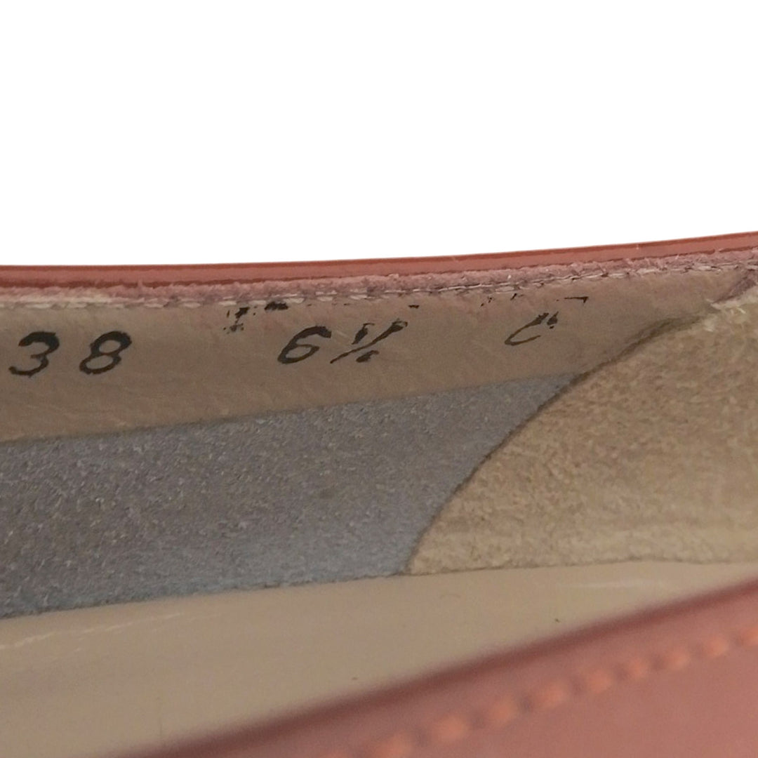 未使用品▲Salvatore Ferragamo サルヴァトーレフェラガモ VARA ヴァラリボン レザー パンプス テラコッタ ゴールド金具 6.5 伊製 箱付き