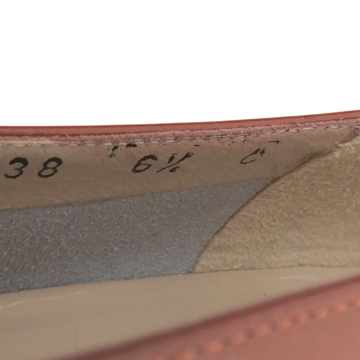 未使用品▲Salvatore Ferragamo サルヴァトーレフェラガモ VARA ヴァラリボン レザー パンプス テラコッタ ゴールド金具 6.5 伊製 箱付き