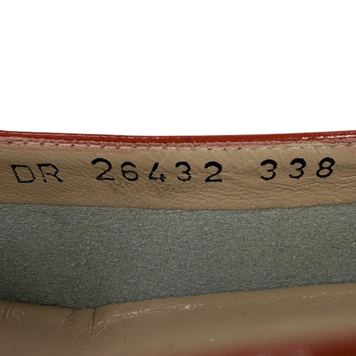 未使用品▲Salvatore Ferragamo サルヴァトーレフェラガモ VARA ヴァラリボン レザー パンプス テラコッタ ゴールド金具 6.5 伊製 箱付き